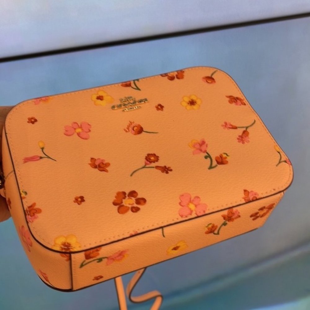 Coach c8699 Mini Camera Bag With Mystical Floral Print c8699 Faded Blush Multi - Picture 5 of 16